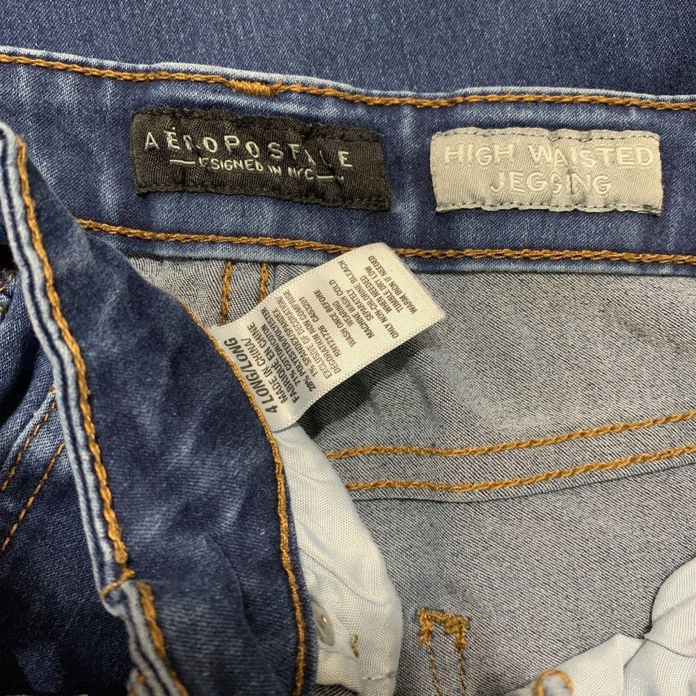 Aeropostale High Waisted Jegging 4L 4 Long Skinny - Picture 3 of 3